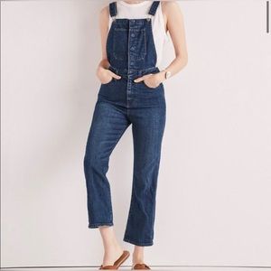 Lucky Brand Bridget Overalls Crop Kick Flare Jeans Sz 2/26
